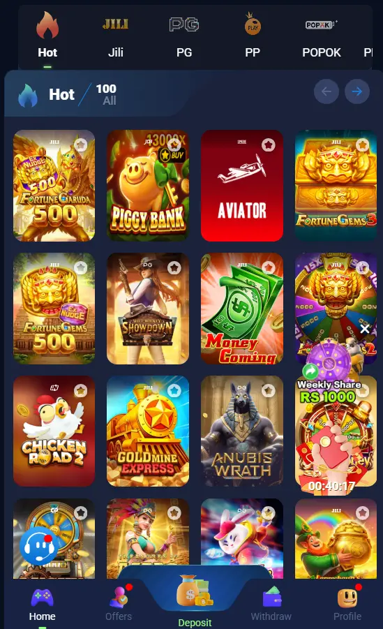 88B Game App homepage showing the online gaming app
